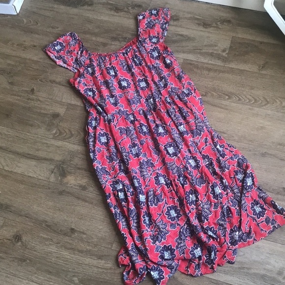 Floral Red Dress - Picture 3 of 7